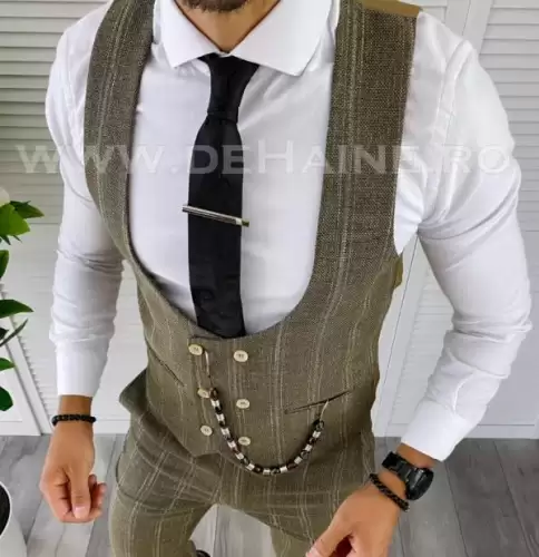 Vesta barbati eleganta slim fit cu mic defect def283 e 2-2