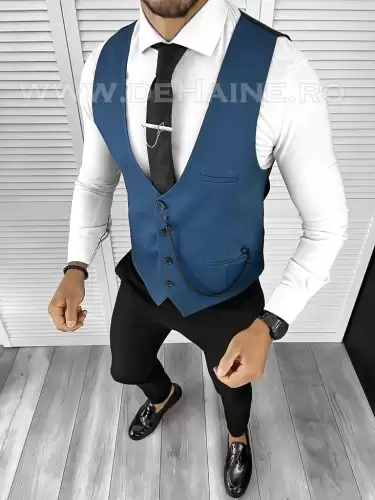 Vesta barbati slim fit bleumarin B8245 Q1-3