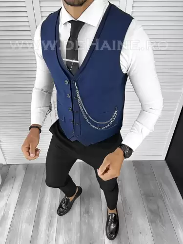 Vesta barbati slim fit bleumarin B8258 105-5 E~