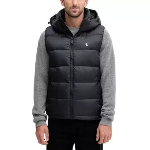 Vesta Calvin Klein LS NYLON ZIP OFF HOOD DOWNPUFFE